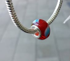 Lampwork Glasperle, Glass Bead