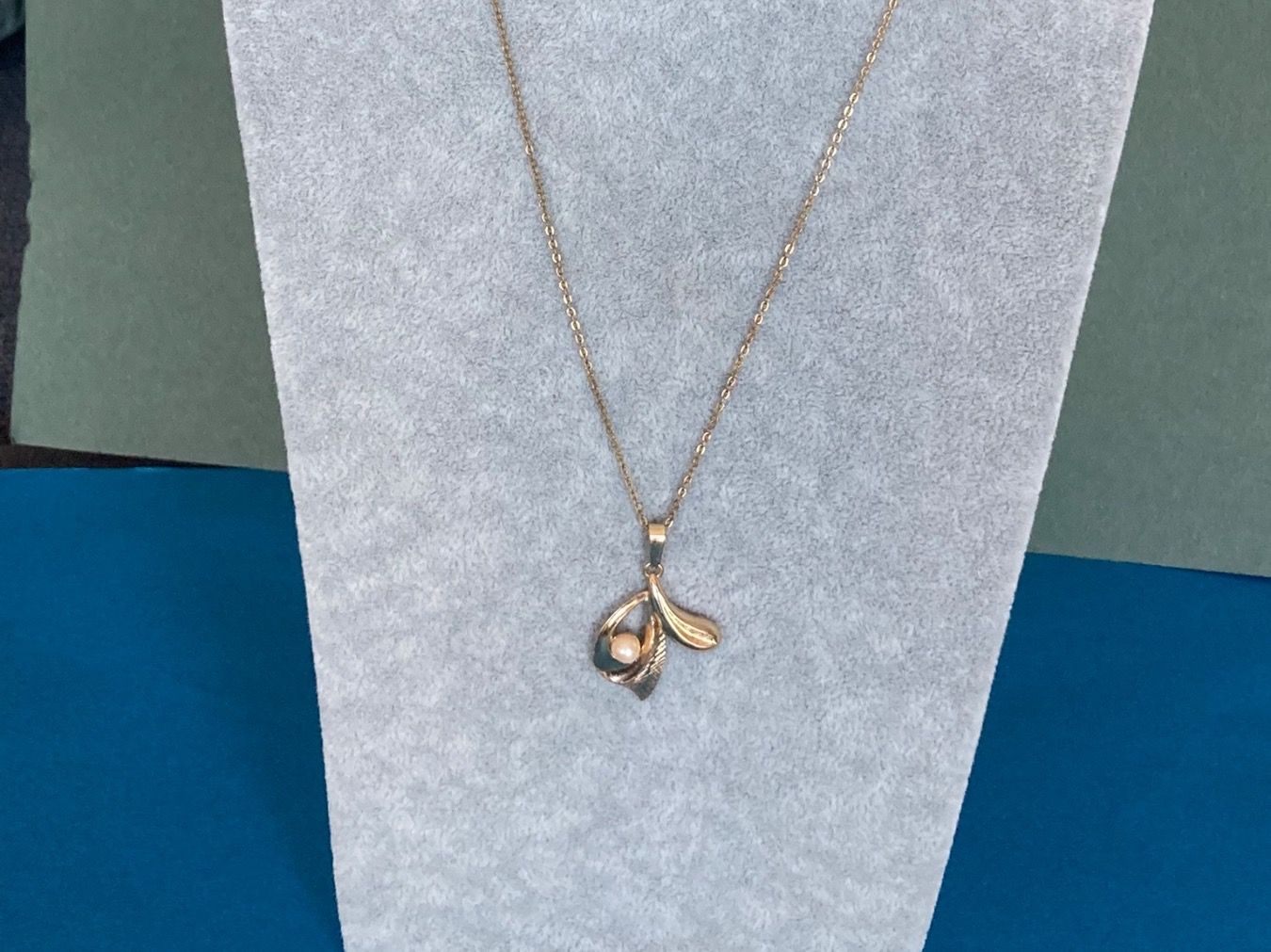 Catenine: Vergoldet Kette mit/ Perle (50) – Usato da Laufen venduto da Trendmarket 8