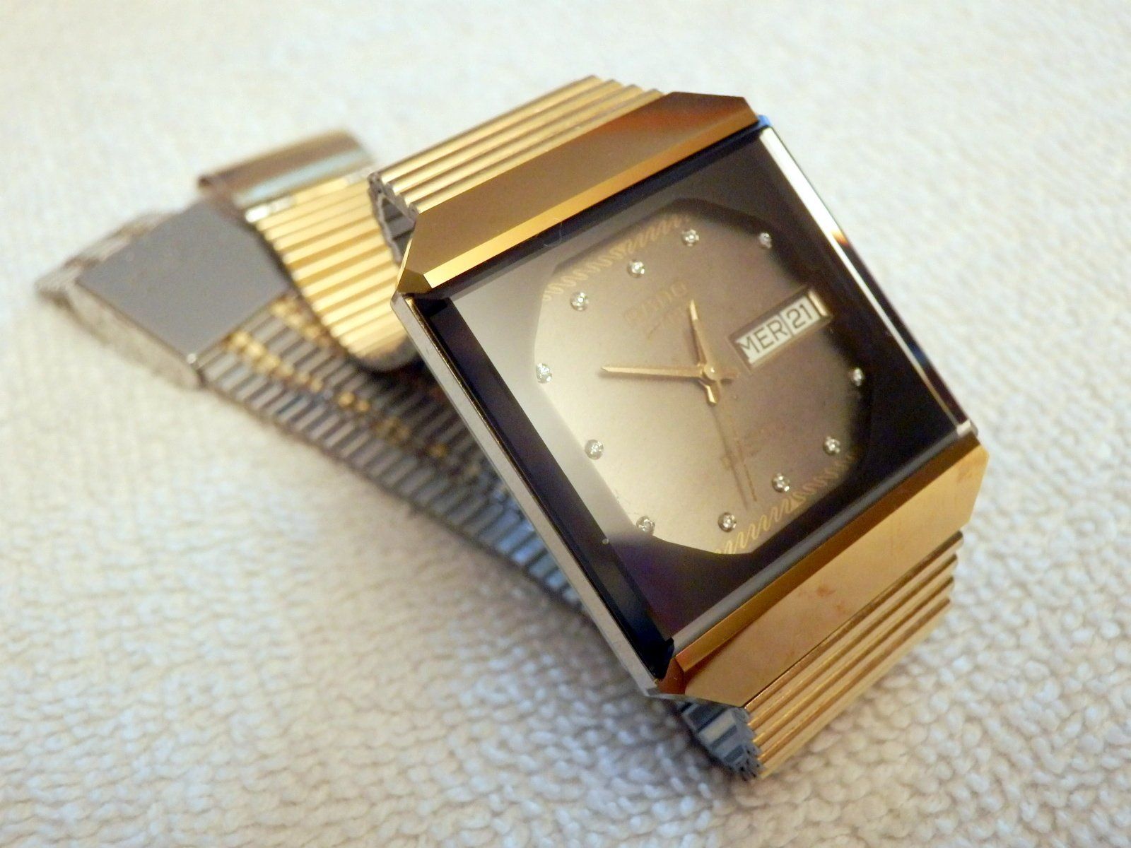 Rado Uhren: Rado Diastar, Quartz, Day Date, 11 Diamanten auf Std-Indexe – Gebraucht aus Ueberstorf von dinbau 6