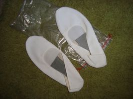 Hausschlärpli Chromleder Stoff Matteturnen size 35