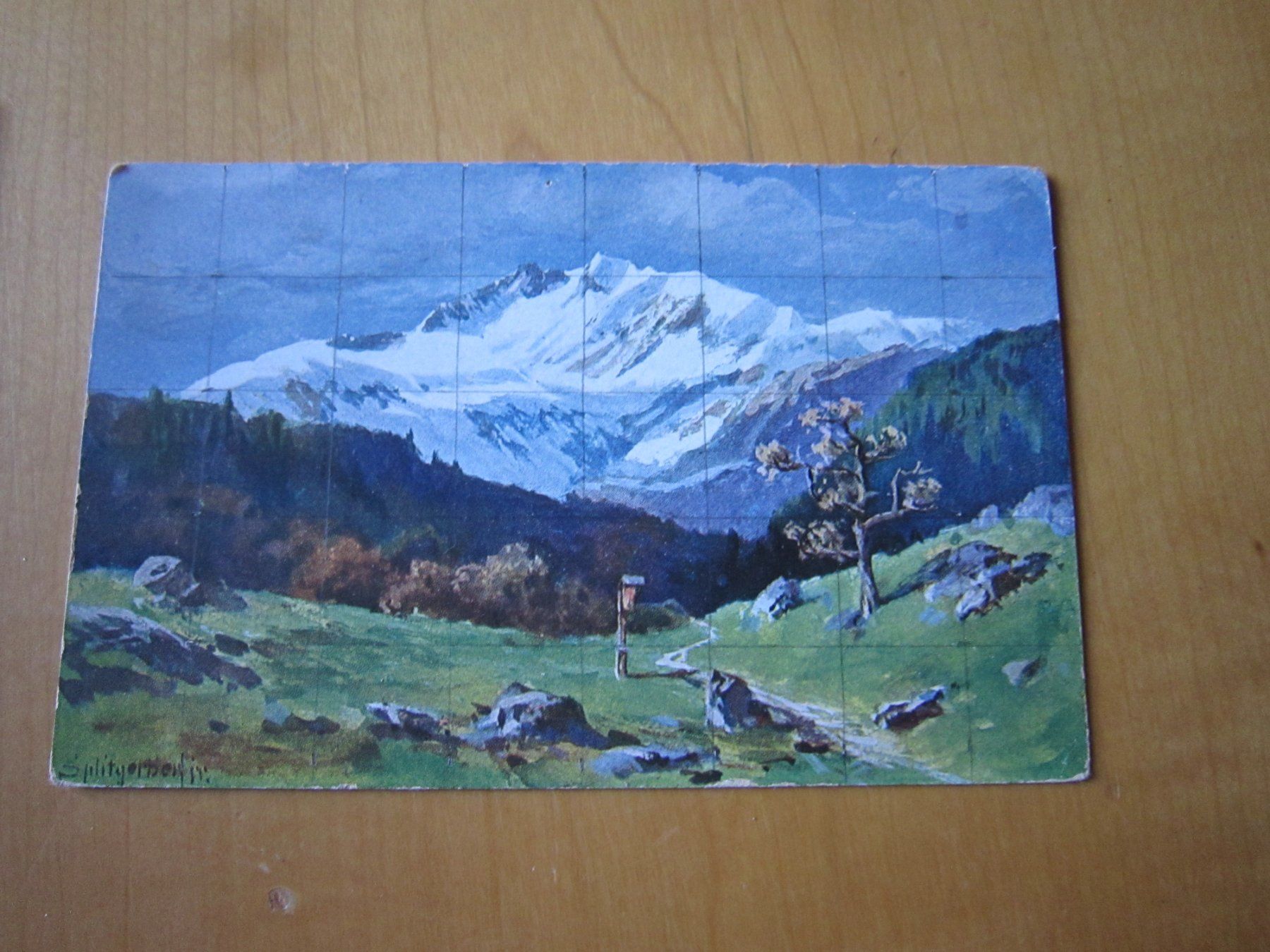 Cartoline postali: No 15 zwei antike Postkarten Alpen – Usato da Gordola venduto da Polentaefung 1