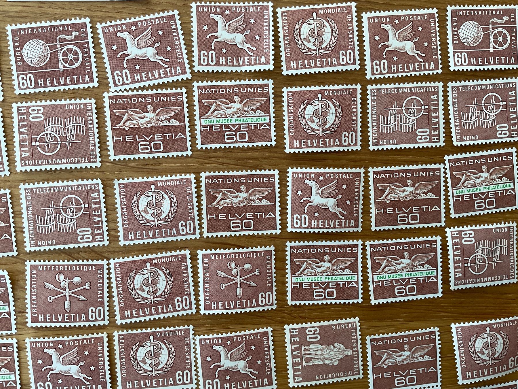 Tutti i francobolli: 60Fr Ämter Frankaturware ungestempelt postfrisch Sammlung – Nuovo (secondo la descrizione) da Wil SG venduto da Chefsugus 2