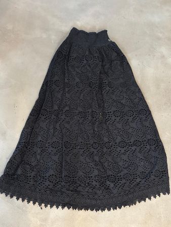 schwarzer, langer rock von guess, gr.34