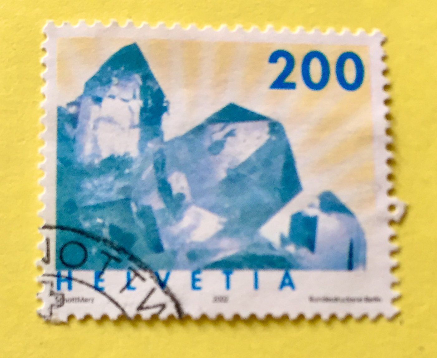 Tutti i francobolli: Nr.1065 Berkkristall GESTEMPELT 2002    – Usato da Aarau venduto da Billa007