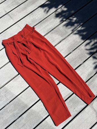 Red pants Zara XS