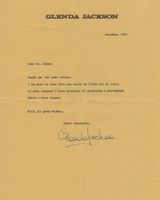 Glenda Jackson 1936-2023 Autogramm signiert Brief 20x25cm