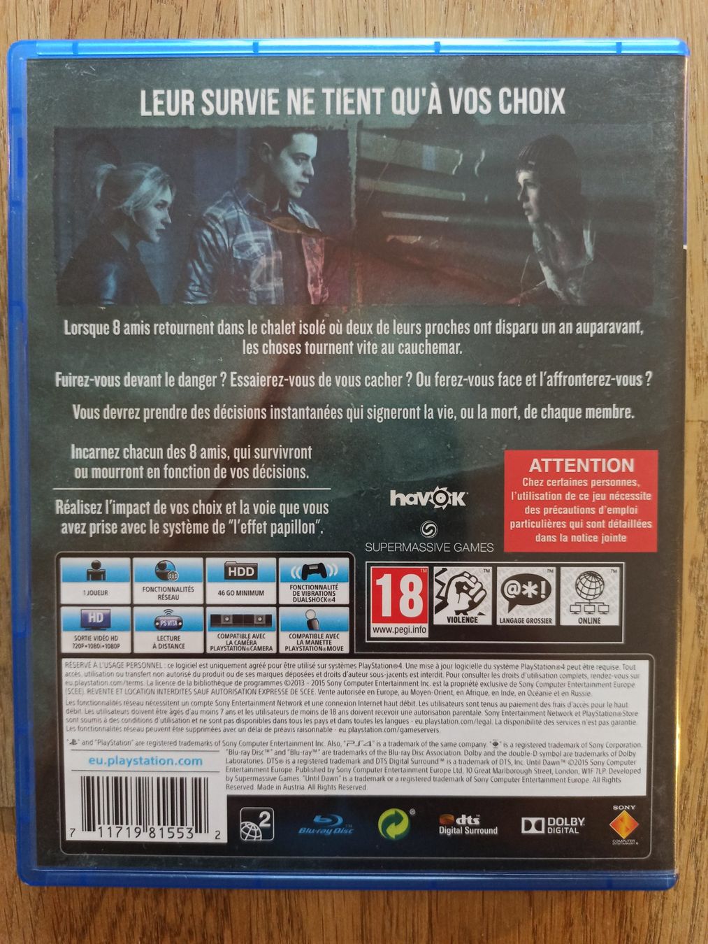 Giochi: Until Dawn PS4 / PS5 – Usato da Oberweningen venduto da mar_87mx 1