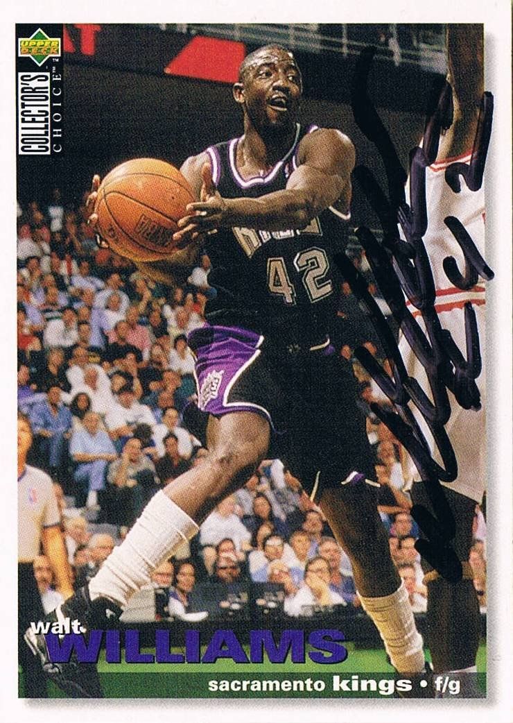 Autografi: Walt Williams 1970- Autogramm UPPER DECK trading card 6x9cm – Usato da Bischofszell venduto da Gottselig