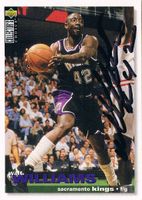 Walt Williams 1970- Autogramm UPPER DECK trading card 6x9cm