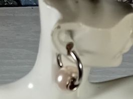 ohrring creolen edelsthal,,ein paar ,glanzig