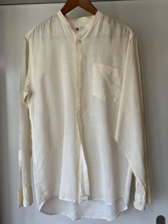 Kenzo Leinenhemd, eierschalenweiss, Grösse 39, Top Zustand