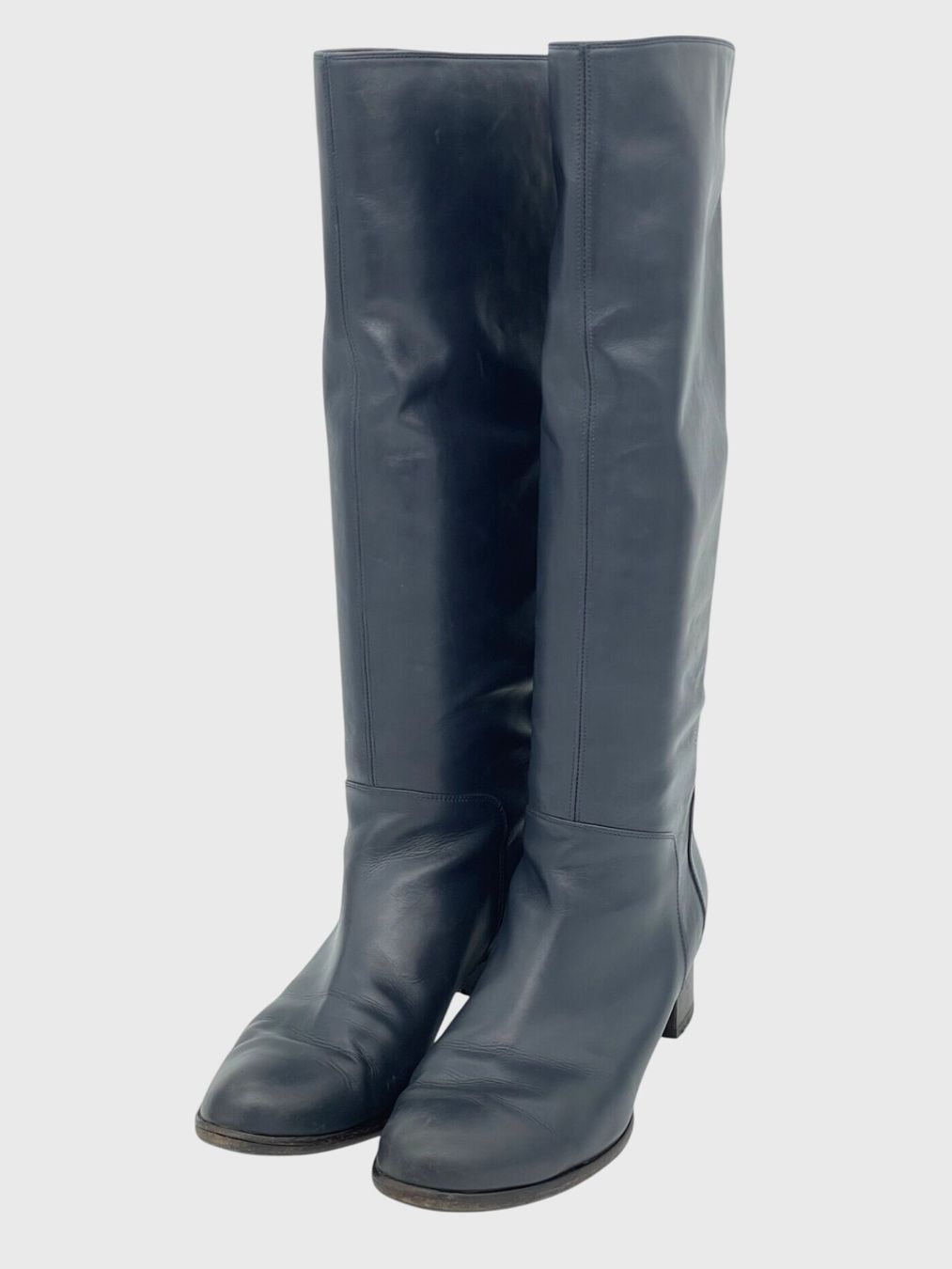 Sergio Rossi Scarpe da donna: Sergio Rossi Leather Stiefel EU 39.5 Blau – Usato da Zürich venduto da shoe_shop 2