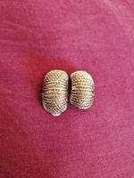 Boucles d'oreilles vintage à clip argenté