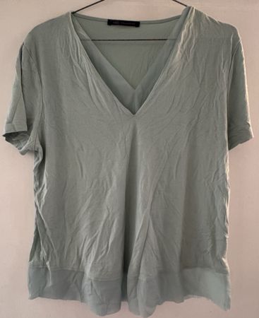 M&S Light Blue V-Neck Top Size UK 12 EUR 40 - Summer Essenti
