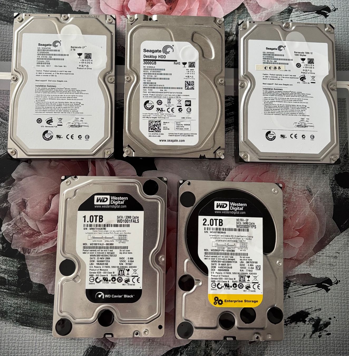 Dischi rigidi: 5 disques de 1TB à 3 TB – Usato da Marin-Epagnier venduto da 221966