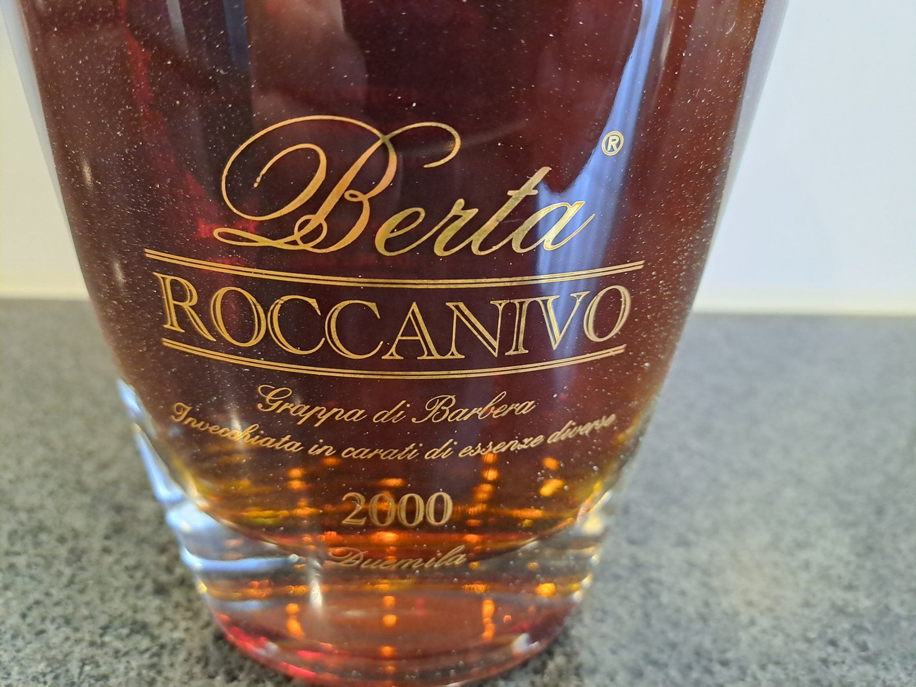 Berta Bevande alcoliche: Berta Grappa Roccanivo 2000 mit OHK – Nuovo e nell'imballaggio originale da Elsau venduto da Kellerraeumung 4