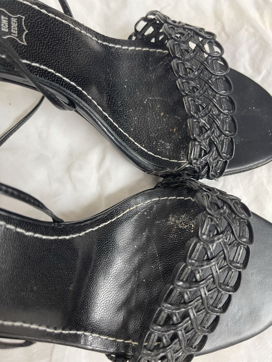 Scarpe da donna: Schwarze Ledersandalen Bata, Grösse 37 – Usato da Meikirch venduto da Hilfe_Waisentiere 5