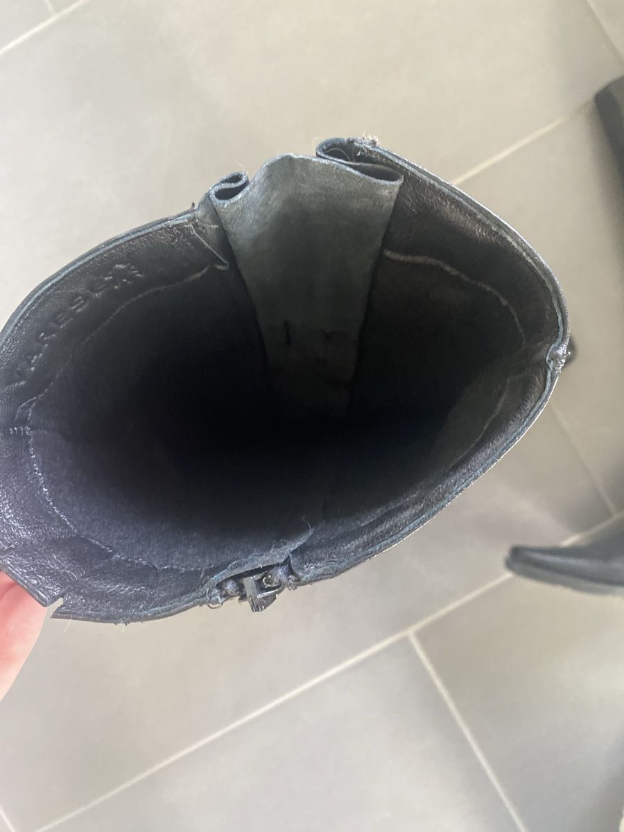 Damenschuhe: Varese Stiefel Leder schwarz Grösse 39 – Gebraucht aus Alchenflüh von smart- 4