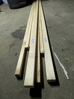 8 Holzlatten Fi/Ta Rahmen gehobelt  34 x 54 mm  ca. 3 m
