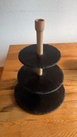 Servieretage 3-stufig Schiefer Holz gebraucht