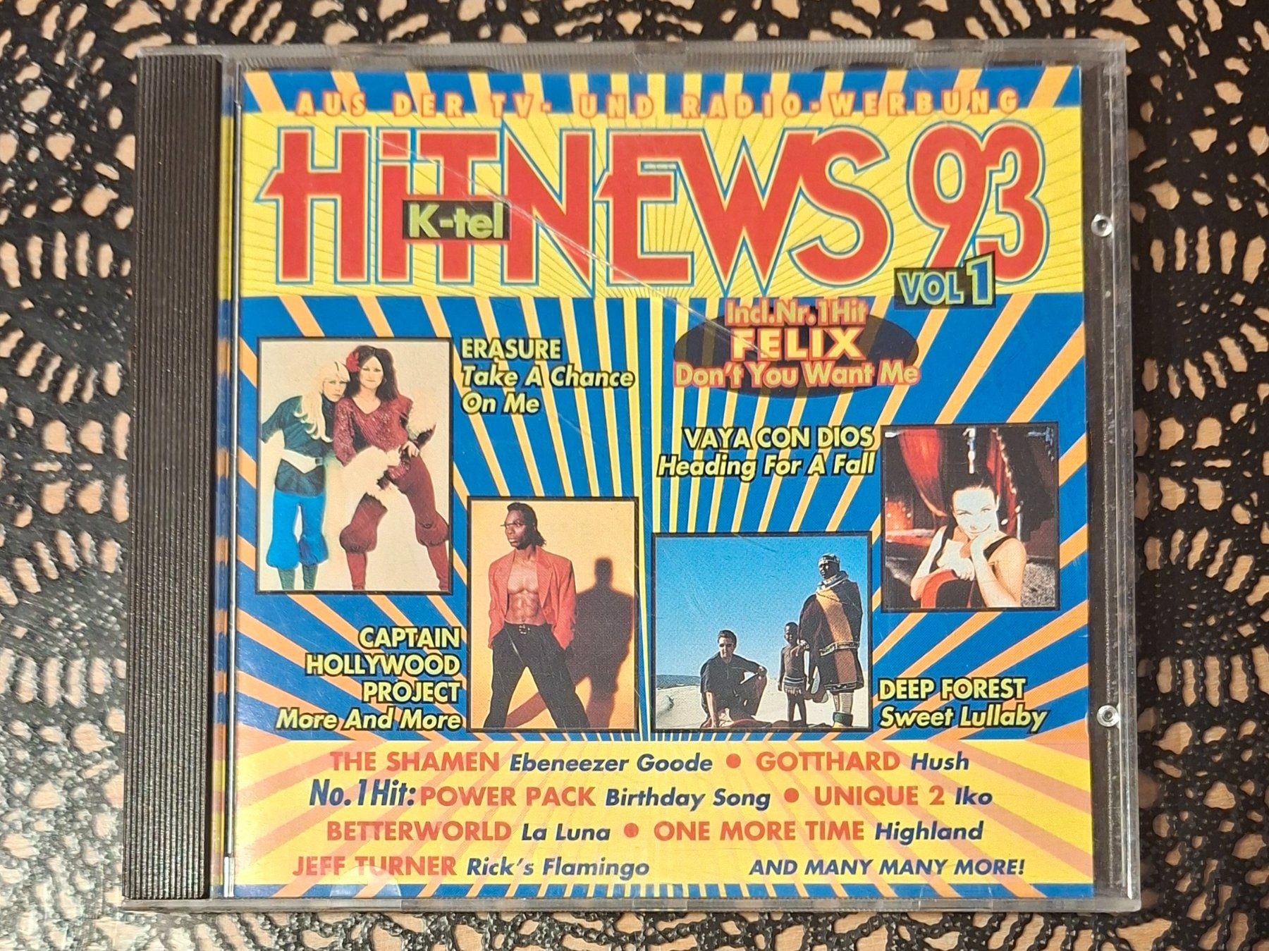 CD: Hit News 93 Vol.1, Hit Compilation CD Sampler 1993 – Usato da Schönenberg TG venduto da Gregolino76