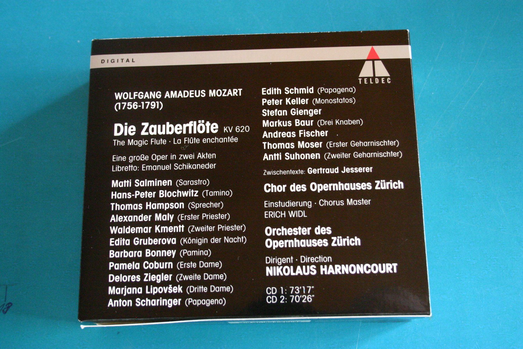 CD: DIE ZAUBER FLÖTE MOZART – Usato da Winkel venduto da Gallica 1
