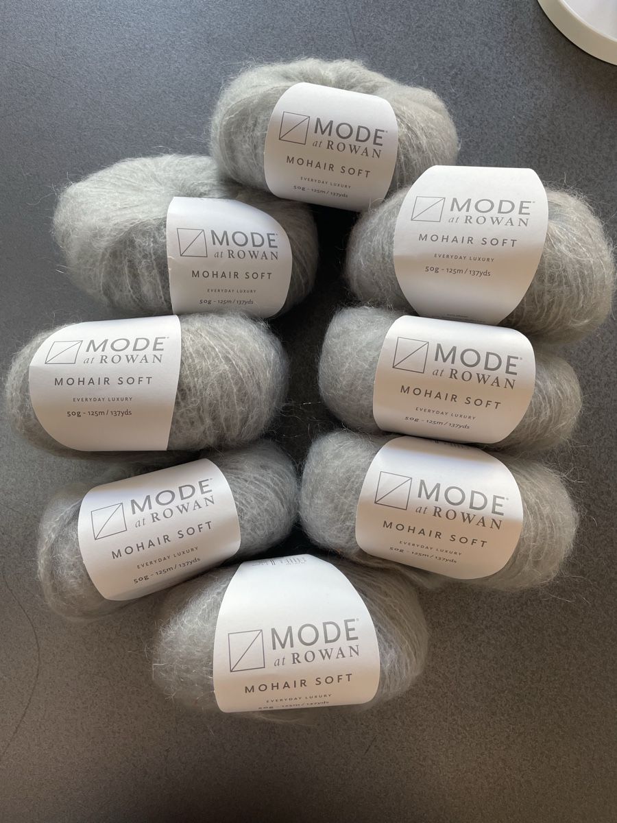 Lana: Rowan Mohair Soft Wolle 8 Knäuel Hellgrau Neu – Nuovo e nell'imballaggio originale da Lenzerheide/Lai venduto da ale_57ys