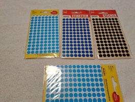 4 Pakete Markierungspunkte in blau und schwarz