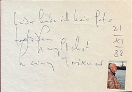 Heinz Trixner Autogramm signiert Karte m.Bild 10x15cm