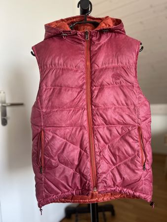 Nile Wendbare Daunenweste Gilet mit Kapuze Gr. S