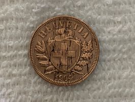 2 centimes/Rappen 1904