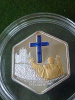 5 $ Papstbesuch in Loreto 2007 Swarovski Silber