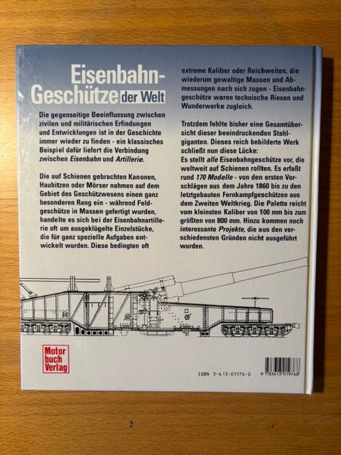 Bücher: Buch: Eisenbahngeschütze der Welt – Gebraucht aus Seon von retep012 1