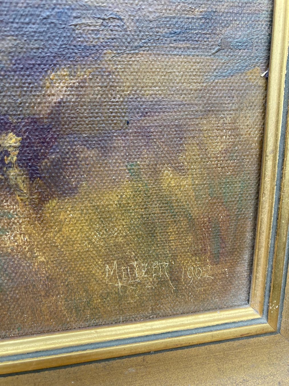 Dipinti: Peinture tableau MELTZER Gemälde 1902 – Usato da St-Cierges venduto da LeRegain 2