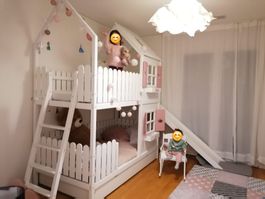 Kinder Spielbett Haus mit Rutsche&Leiter in gutem Zustand🧸