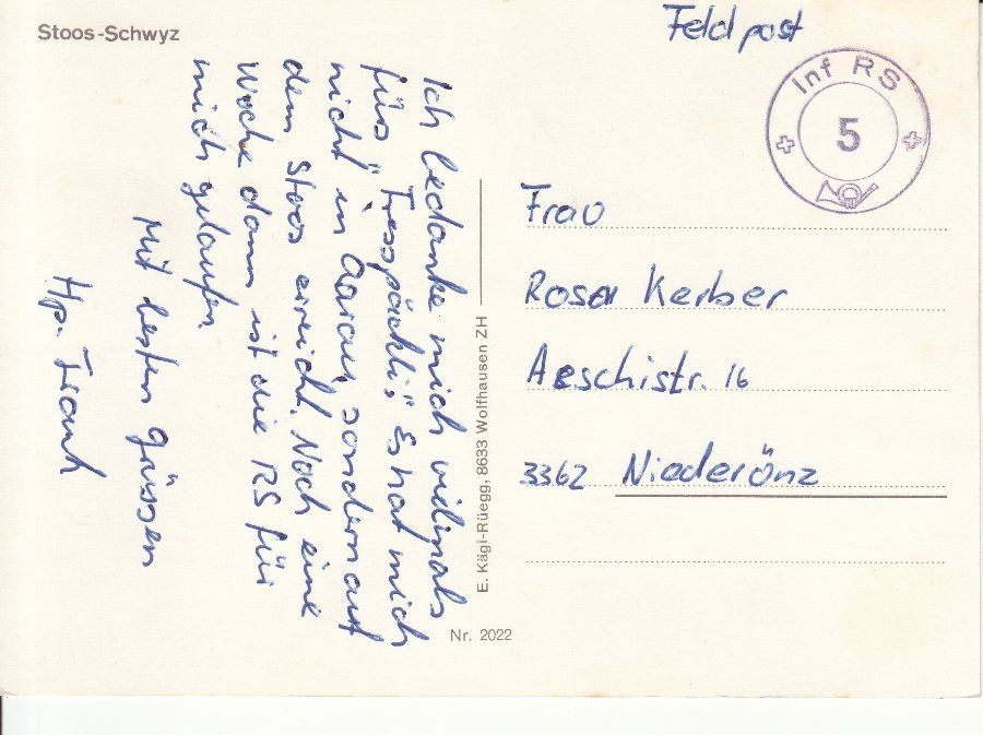 Ansichtskarten: Stoos ca. 1970 – Gebraucht aus Bürglen TG von StampGraf 1