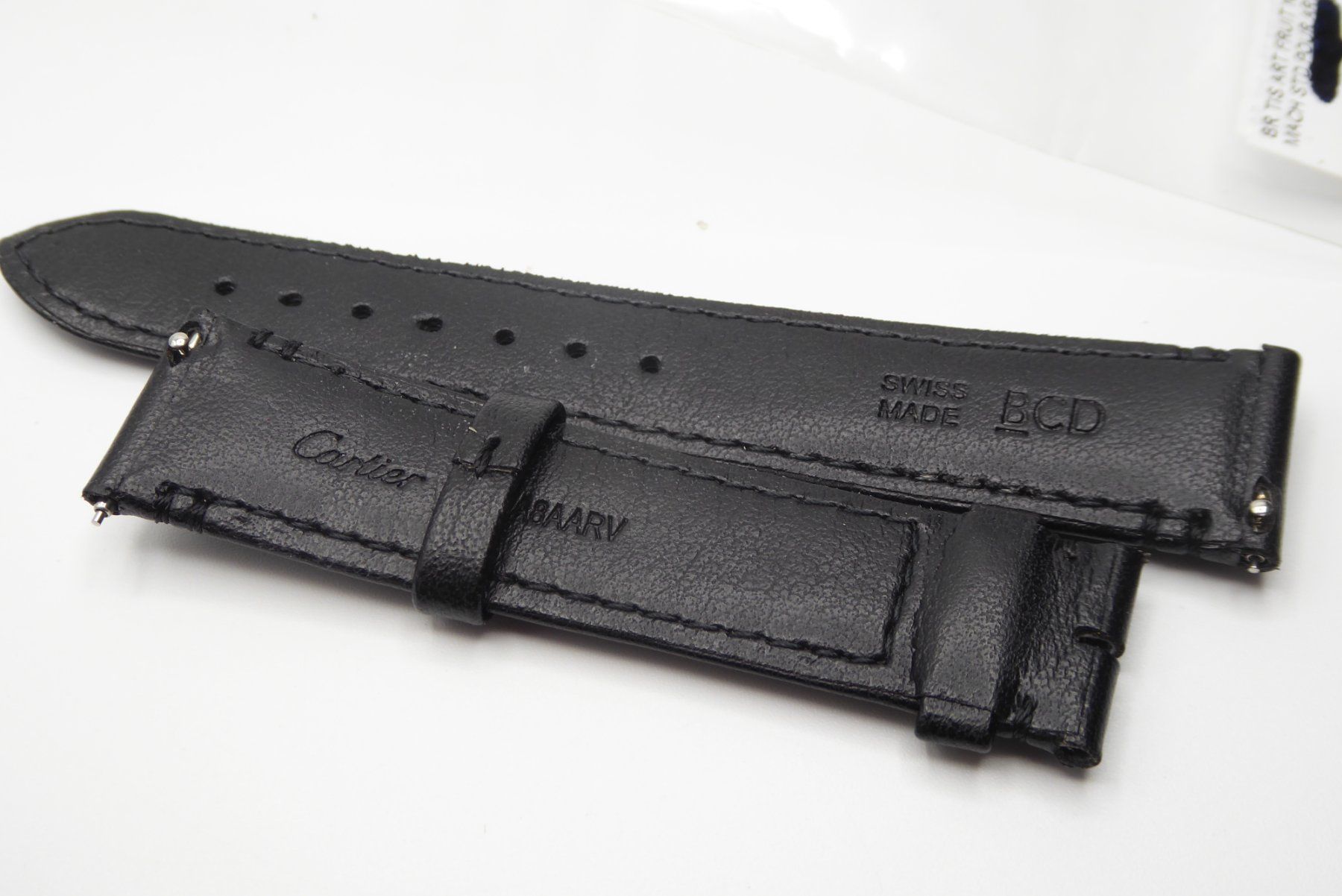 Cartier Bracciali & Braccialetti: Cartier black Leather strap 18mm – Nuovo e nell'imballaggio originale da Geneve venduto da adr_xk6n 3
