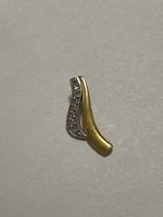 Pendentif en or jaune/ blanc et diamant bon état