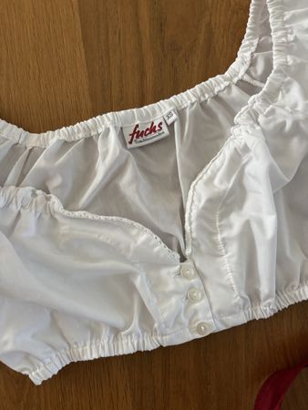 Trachtenbluse Dirndlbluse Fuchs weiss Grösse XS neuwertig