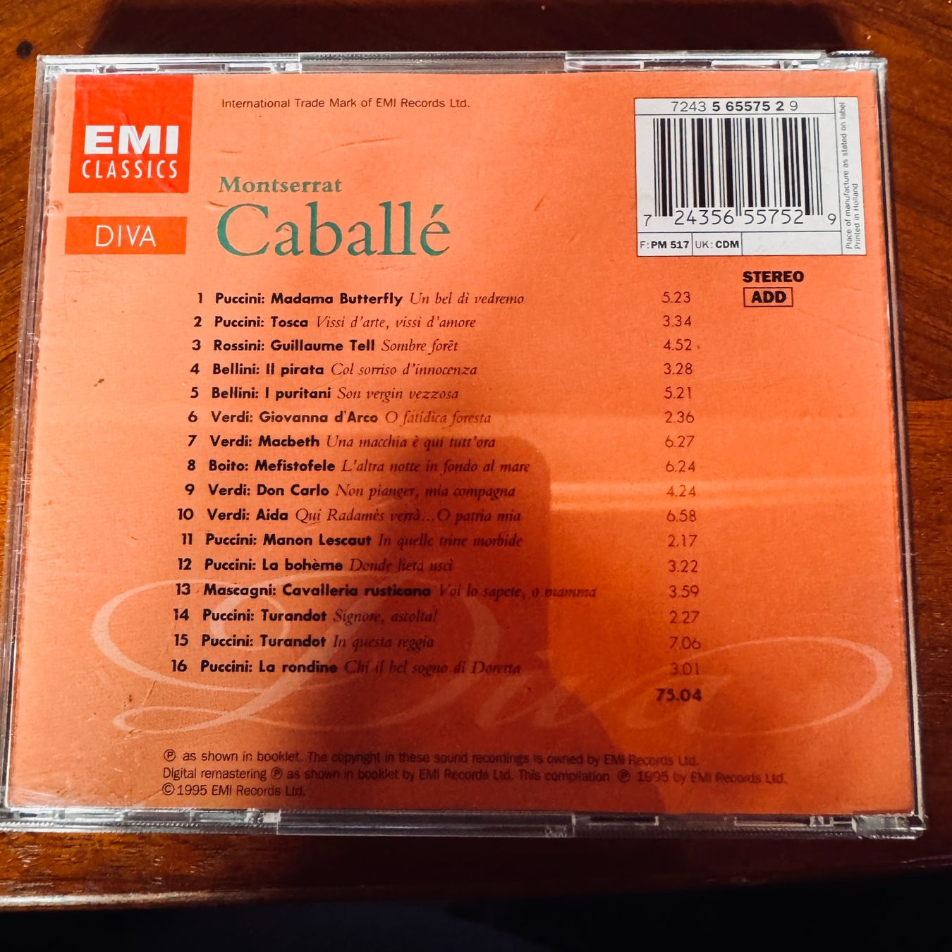 CD: Montserrat Caballé - DIVA – Usato da Merligen venduto da barratt 1