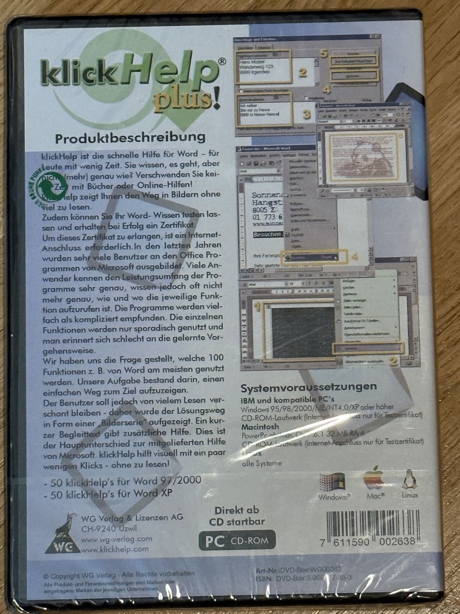 Microsoft Software: Sealed • Pc Rom Microsoft Word Einfacher 97/2000/xp • Neu – Neu und originalverpackt aus Allschwil von Collector.Shop.Swizz 1