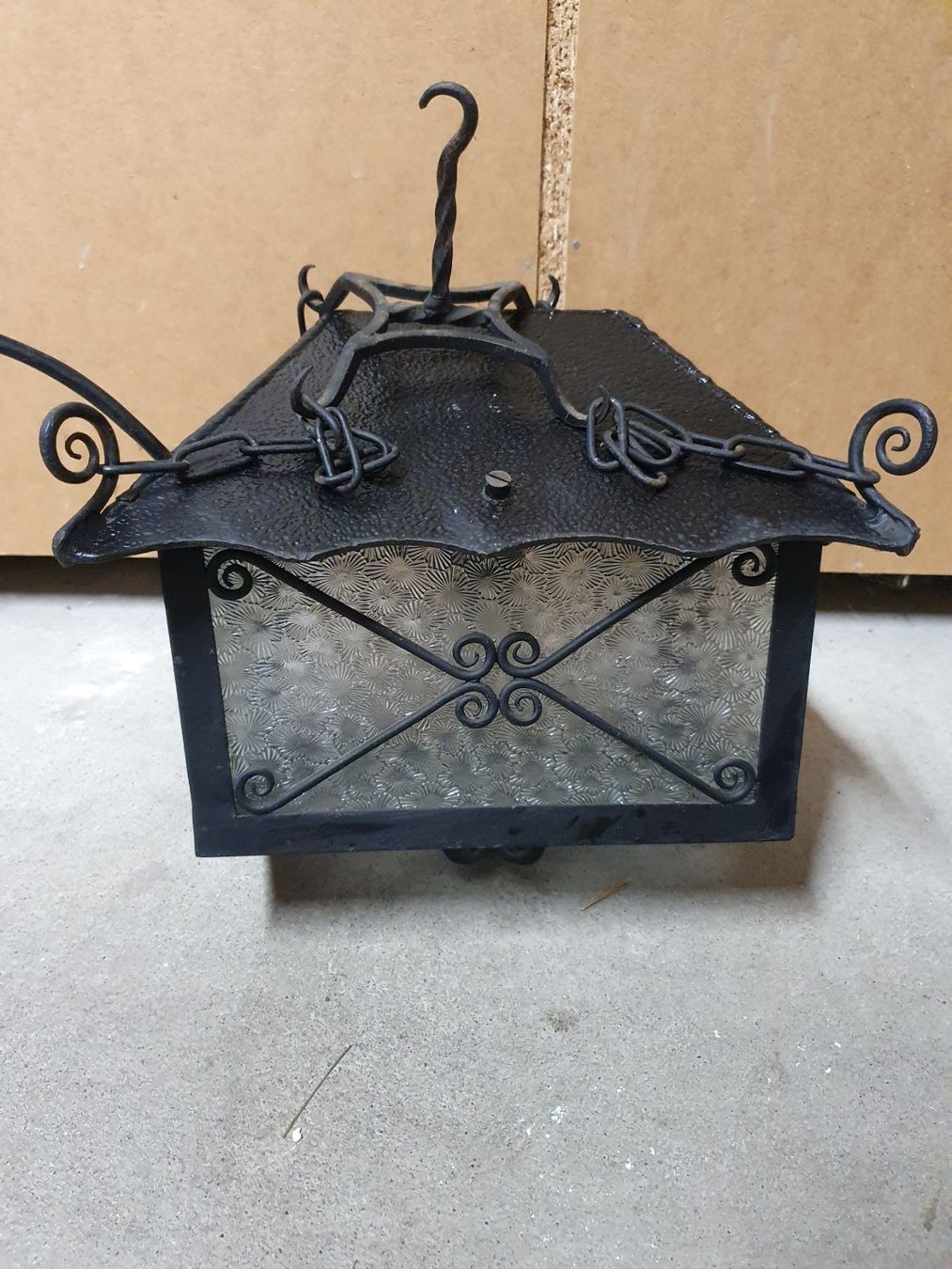Lampade: Antike Schmiedeiserne Lampe – Usato da Künten venduto da Rocchi71