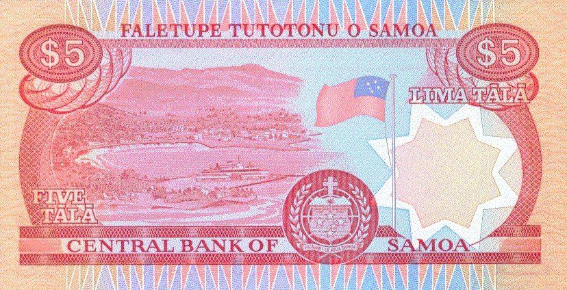 Banconote: Samoa 5 Tala 1985 P-26a UNC – Nuovo (secondo la descrizione) da Schliern b. Köniz venduto da pizzitaxi 1