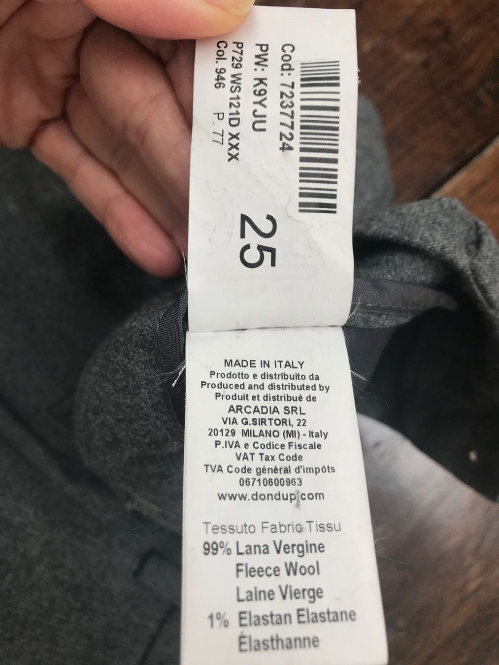 Dondup Hosen: Dondup Wollhose grau, Gr. 25 – Gebraucht aus Kilchberg von boudoir076 5