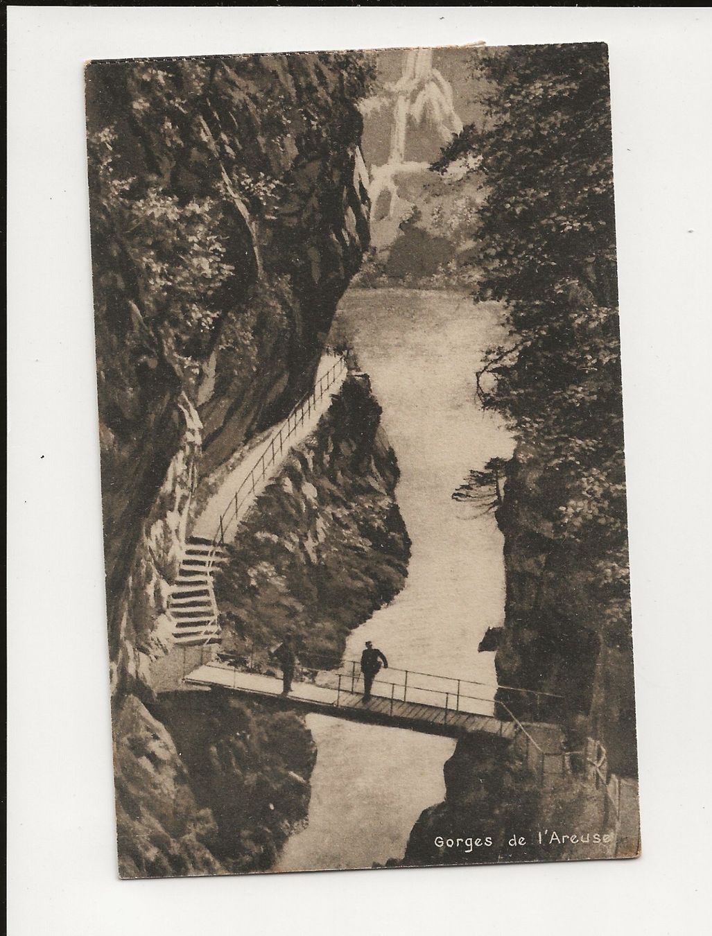 Cartoline postali: AK 1916 Gorges de l`Areuse – Usato da Greifensee venduto da 315WDO