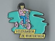 Plaketten & Abzeichen: Velofahren in Winterthur Pin – Gebraucht aus Zürich von t24_de