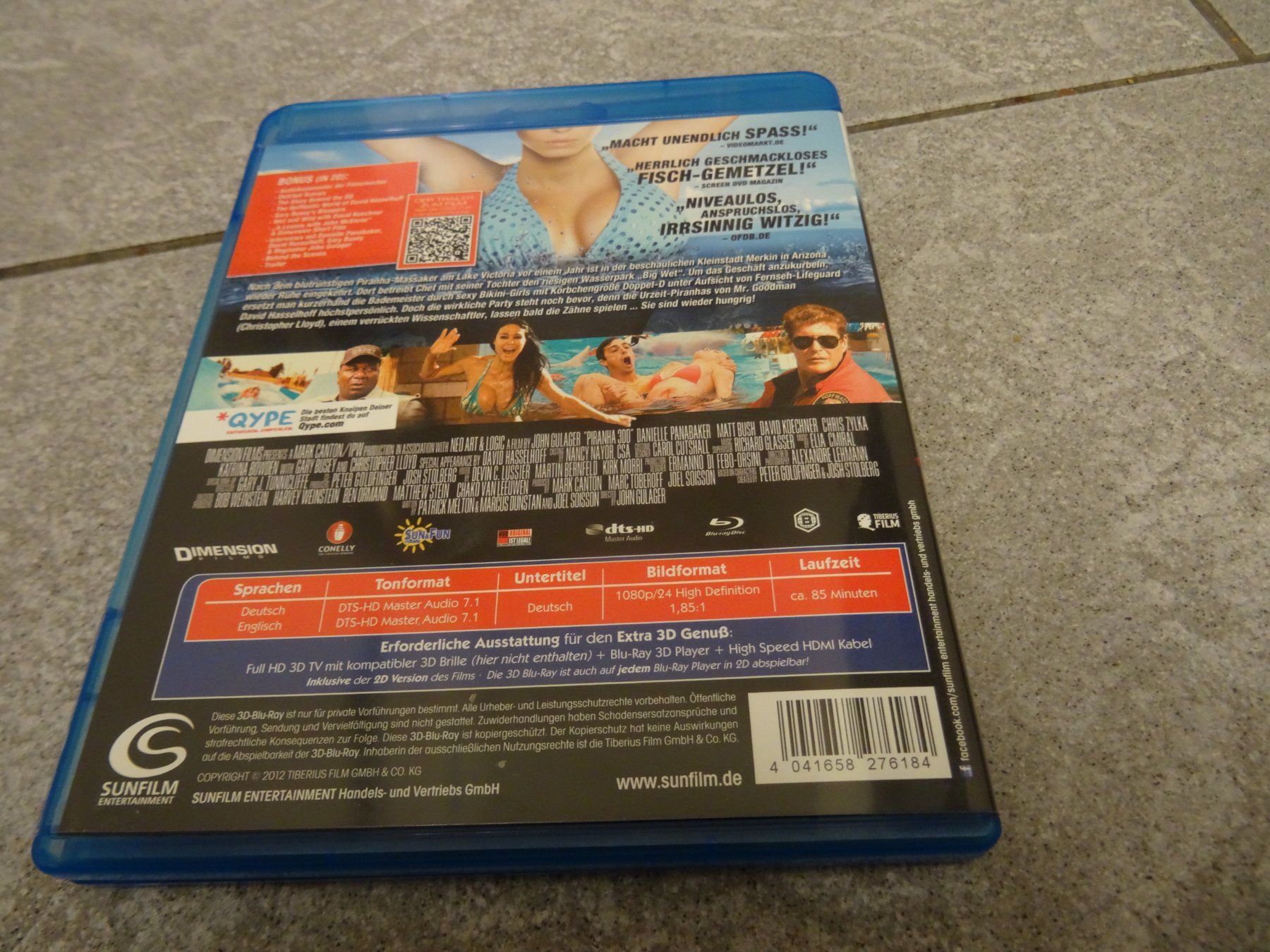 Tutti i DVDs: Blu-ray Piranha 2 3D Uncut – Usato da Olten venduto da Disc-Verkauf 2
