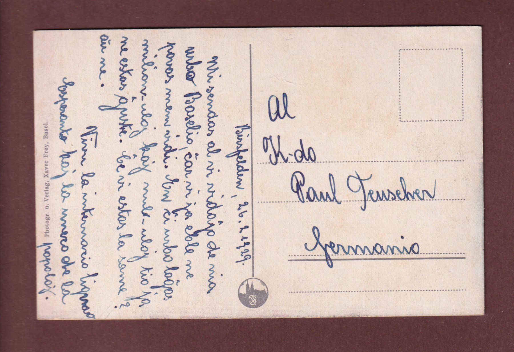 Ansichtskarten: BASEL - Die drei Rheinbrücken - 1929 – Gebraucht aus Pully von nicecards-shop 1