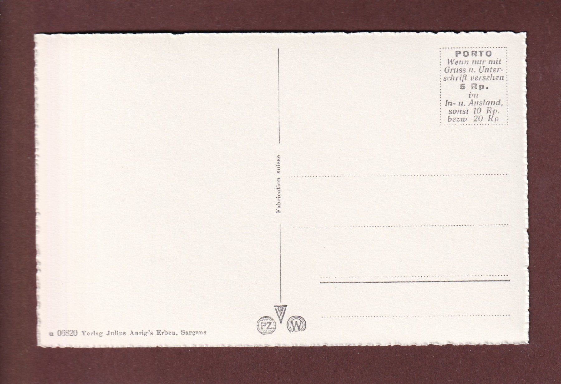 Cartes postales: SCHLOSS SARGANS - Rittersaal – D'occasion à Pully par nicecards-shop 1