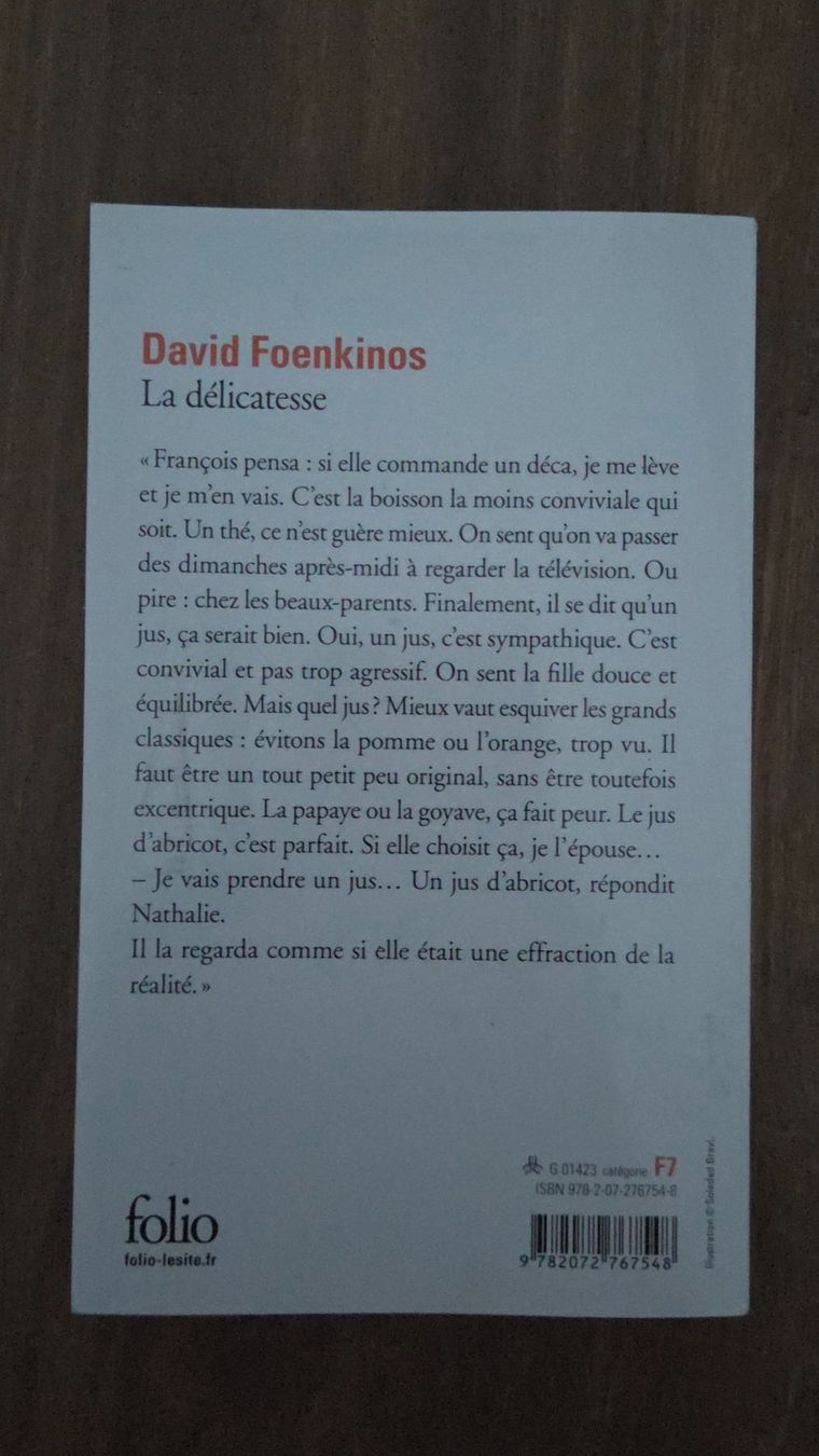 Libri: David Foenkinos: La délicatesse (Folio) – Nuovo (secondo la descrizione) da Wald ZH venduto da ant_tn75 1